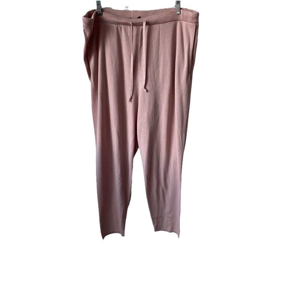 Eileen Fisher Powder Peruvian Organic Cotton Blend Jogger Pant Size L $198
